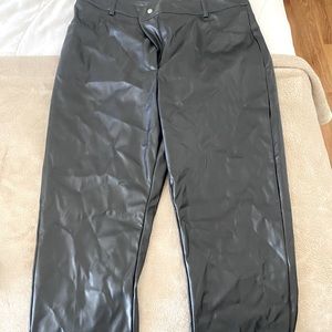 ASOS black leather pants, never been worn!